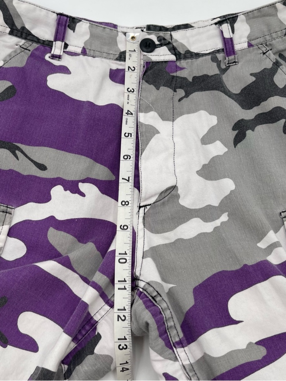 Rothco Pants Purple Camo BDU Cargo Button Fly Drawstring Hem Tactical Sz Small - Picture 12 of 13